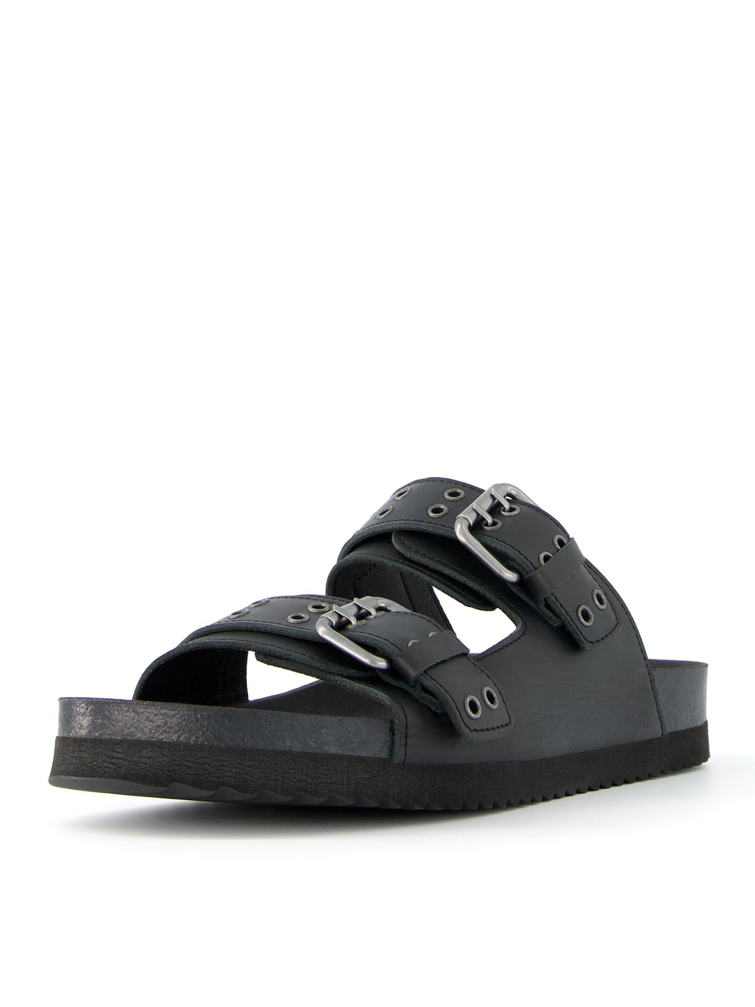 Bershka Pantolette in schwarz, Produktansicht