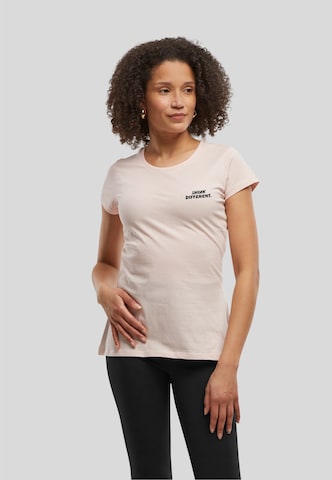 Urban Classics Shirt 'Think Basic' in Beige: Vorderseite