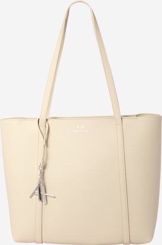 ARMANI EXCHANGE Shopper in Beige: front