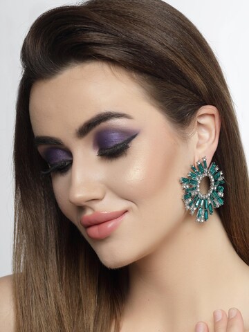 Boucles d'oreilles 'Ameliea' AVANT-GARDE PARIS en vert