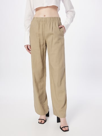 modström Wide leg Broek 'Tulsi' in Beige: voorkant