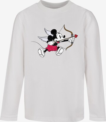 ABSOLUTE CULT Shirt 'Mickey Mouse - Love Cherub' in Wit: voorkant