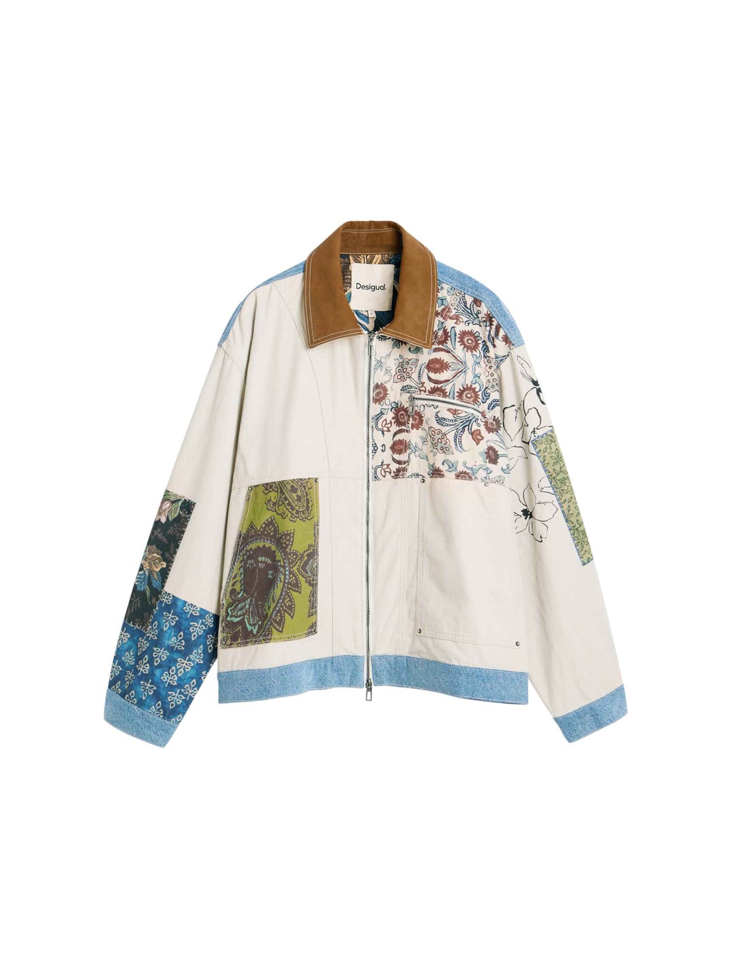 balta Desigual Demisezoninė striukė: priekis