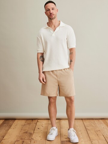 DAN FOX APPAREL Regular Shorts 'Mustafa' in Beige