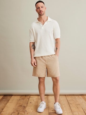 DAN FOX APPAREL Shirt 'Enrico' in Weiß