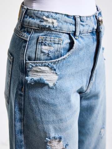 IT'S BASIC Baggy Jeans 'BAGGY HIGH RISE JEANS' in Blauw