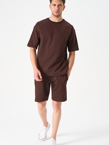 LOUIS LECLER Tracksuit 'Ace' in Brown
