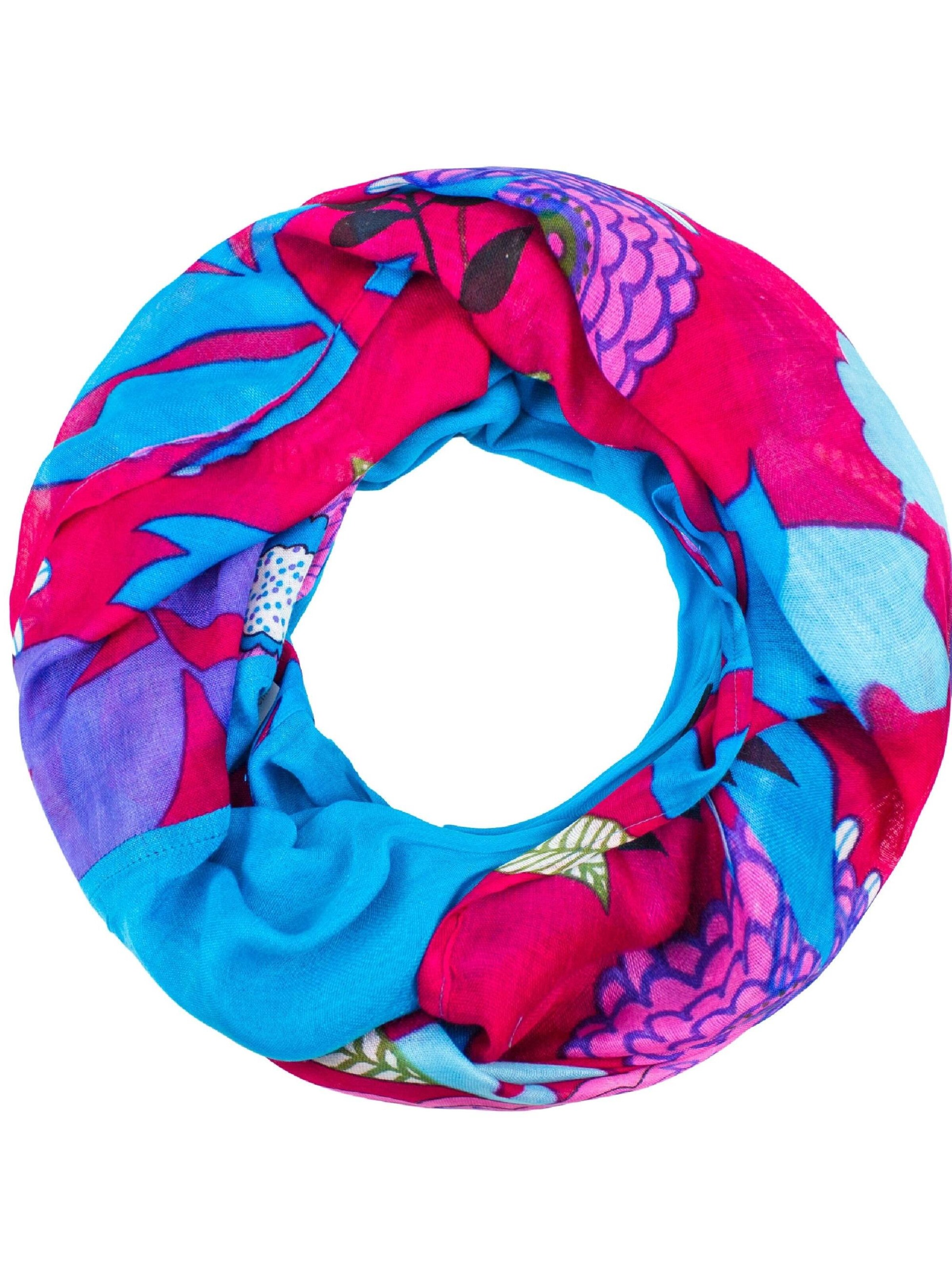 Sunsa Schal 'Sunsa'‌‌‌‌‌ in Blau: Vorderseite