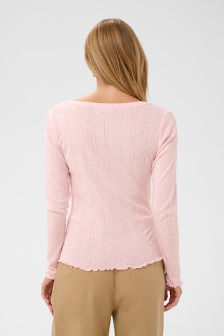 SAINT TROPEZ Knit cardigan 'GruSZ' in Pink