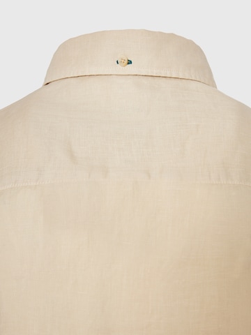 Funky Buddha Regular fit Overhemd in Beige