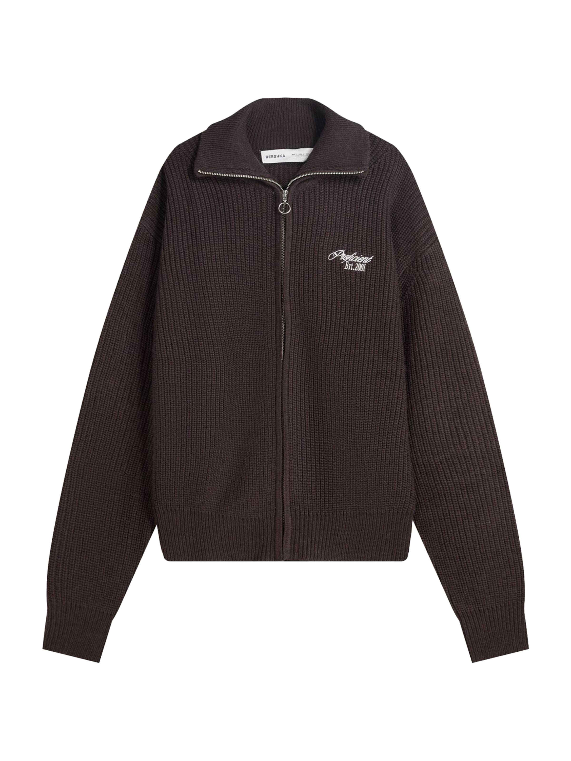 Bershka Плетена жилетка в кафяво, Преглед на продукта