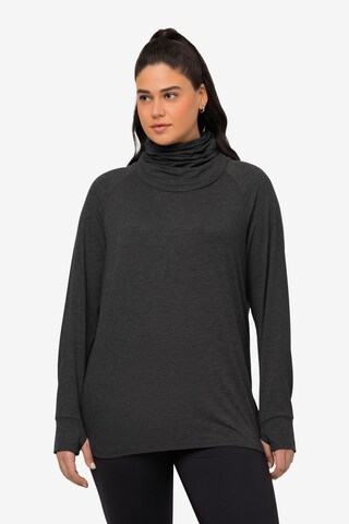 Ulla Popken Sweatshirt in Grijs: voorkant