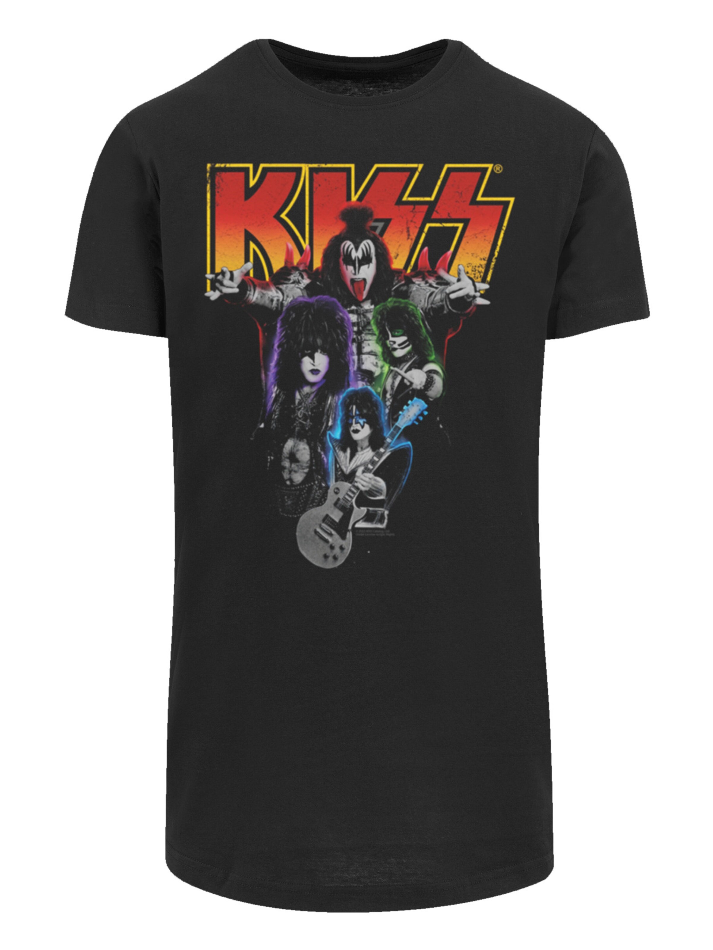 F4NT4STIC Shirt 'Kiss ' in Black: front