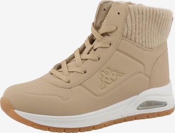 KAPPA Lace-up bootie 'Caroline' in Beige: front
