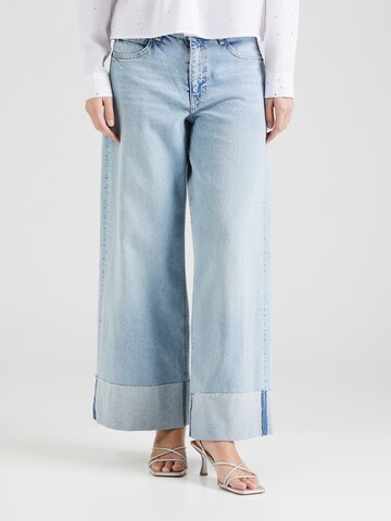 MAC Wide leg Jeans 'NEVADA' in Blauw: voorkant