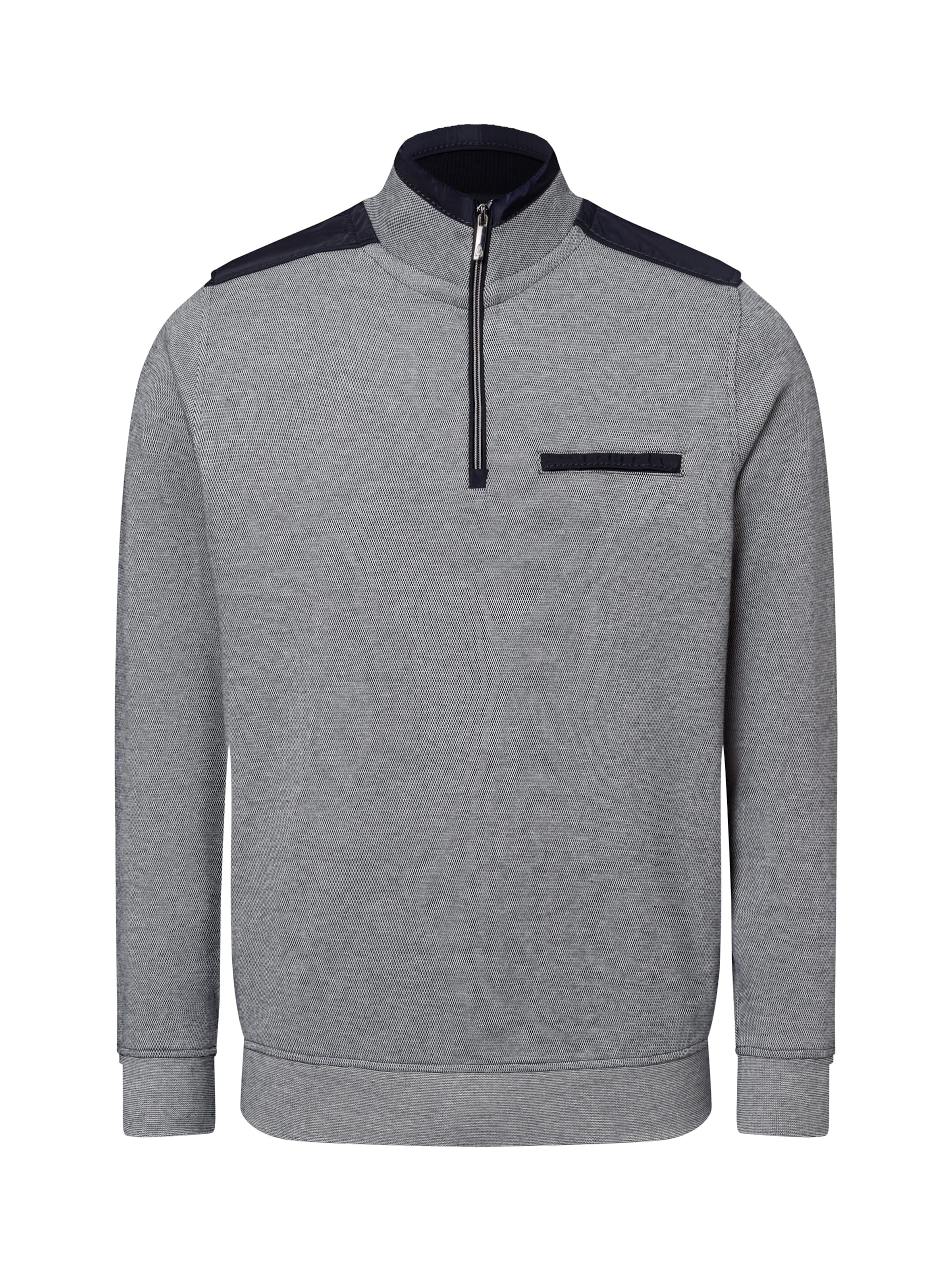 Andrew James Sweatshirt in Grau: Vorderseite