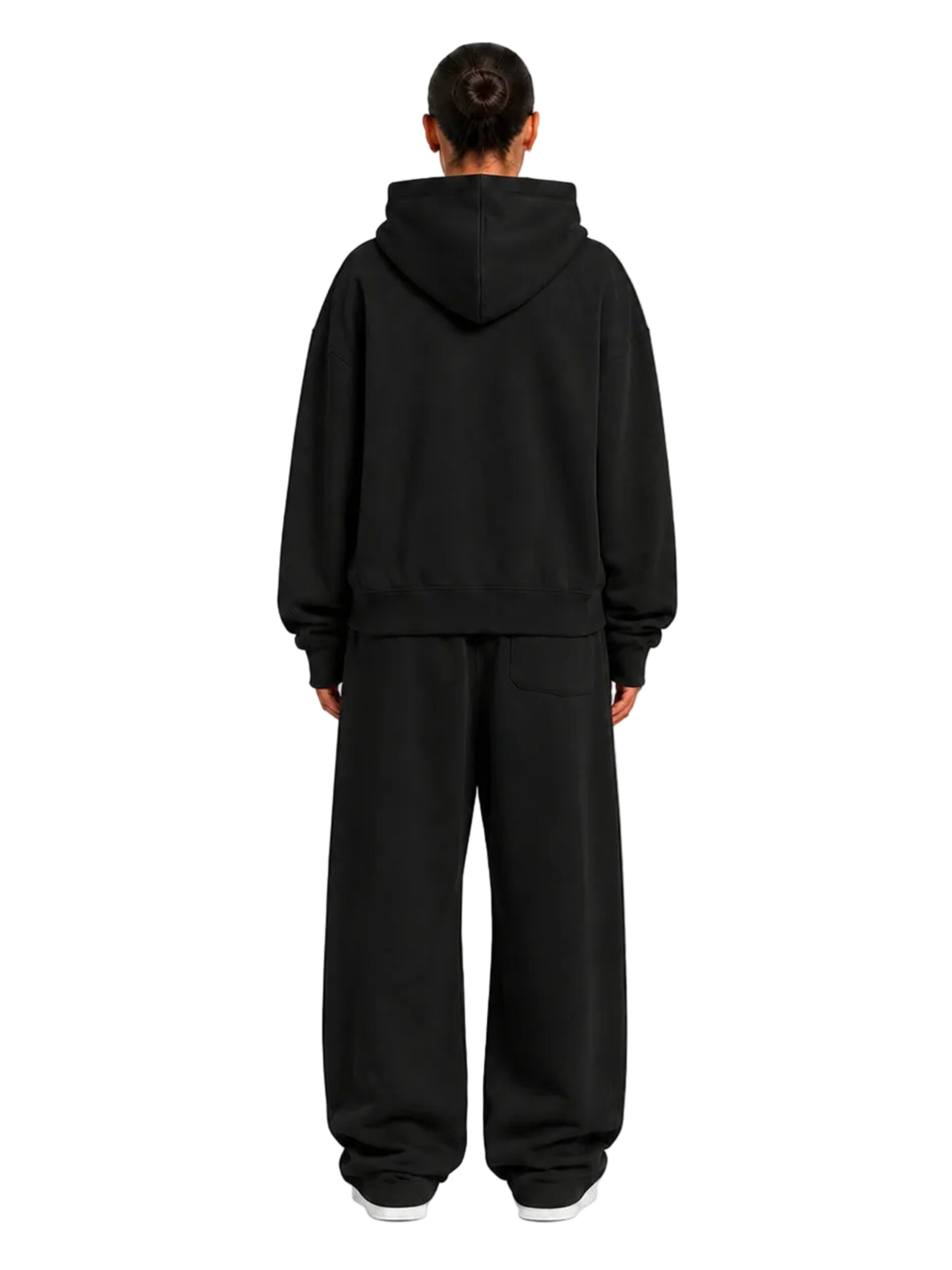 4thD Sweatshirt 'Hoodie - Black' in Zwart