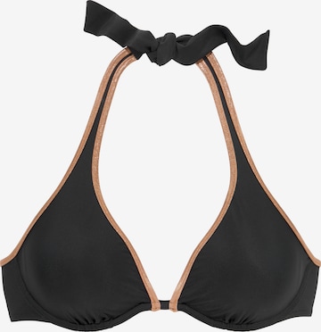 Top per bikini di Bruno Banani in nero: frontale