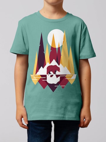 T-Shirt 'Von Bären und Bergen' watabout.kids en bleu
