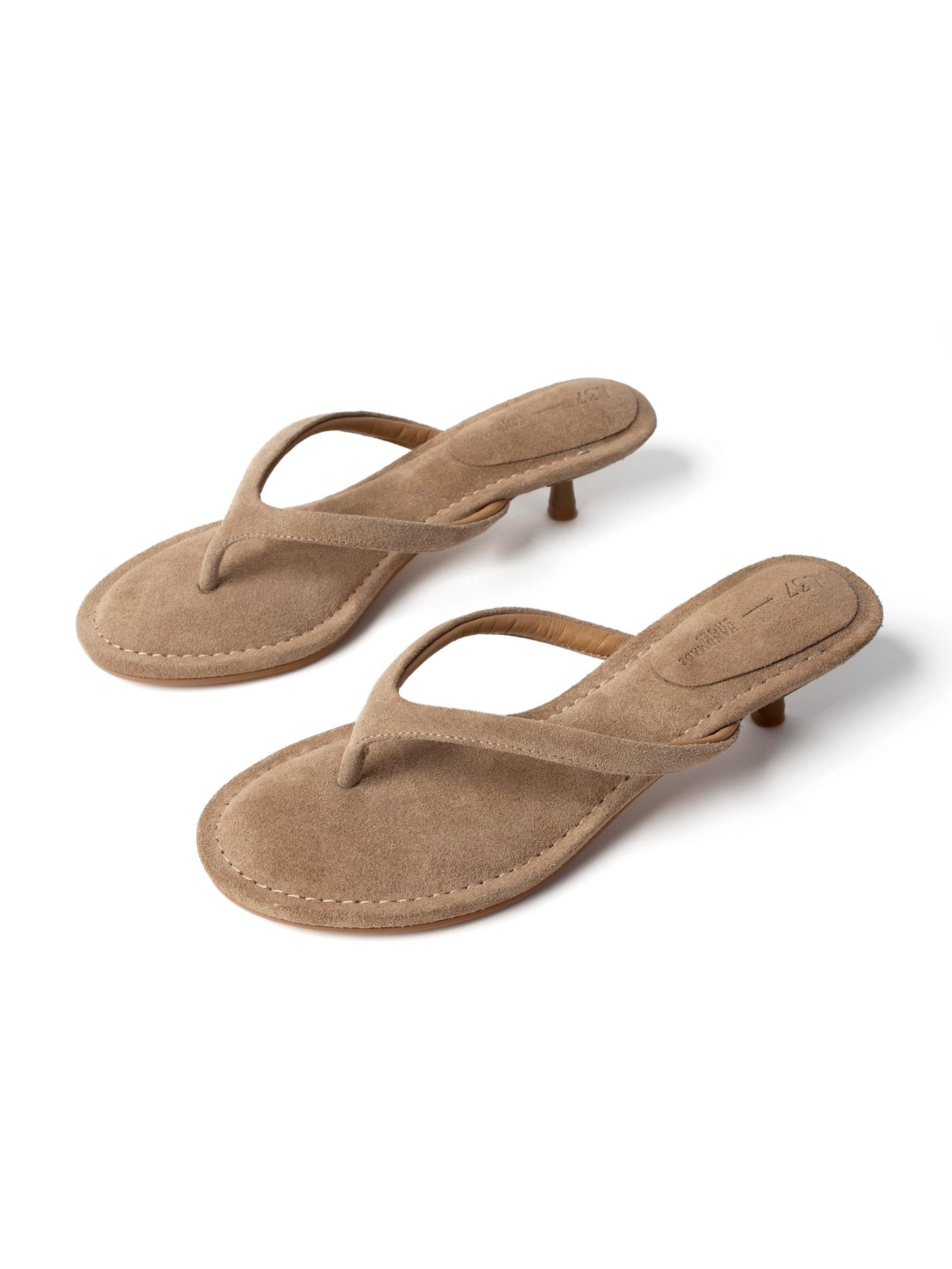 Tongs ''COSTA BREEZE' L37 HANDMADE SHOES en beige