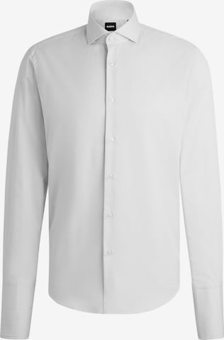 BOSS Slim fit Business Shirt 'JOE' in White: front