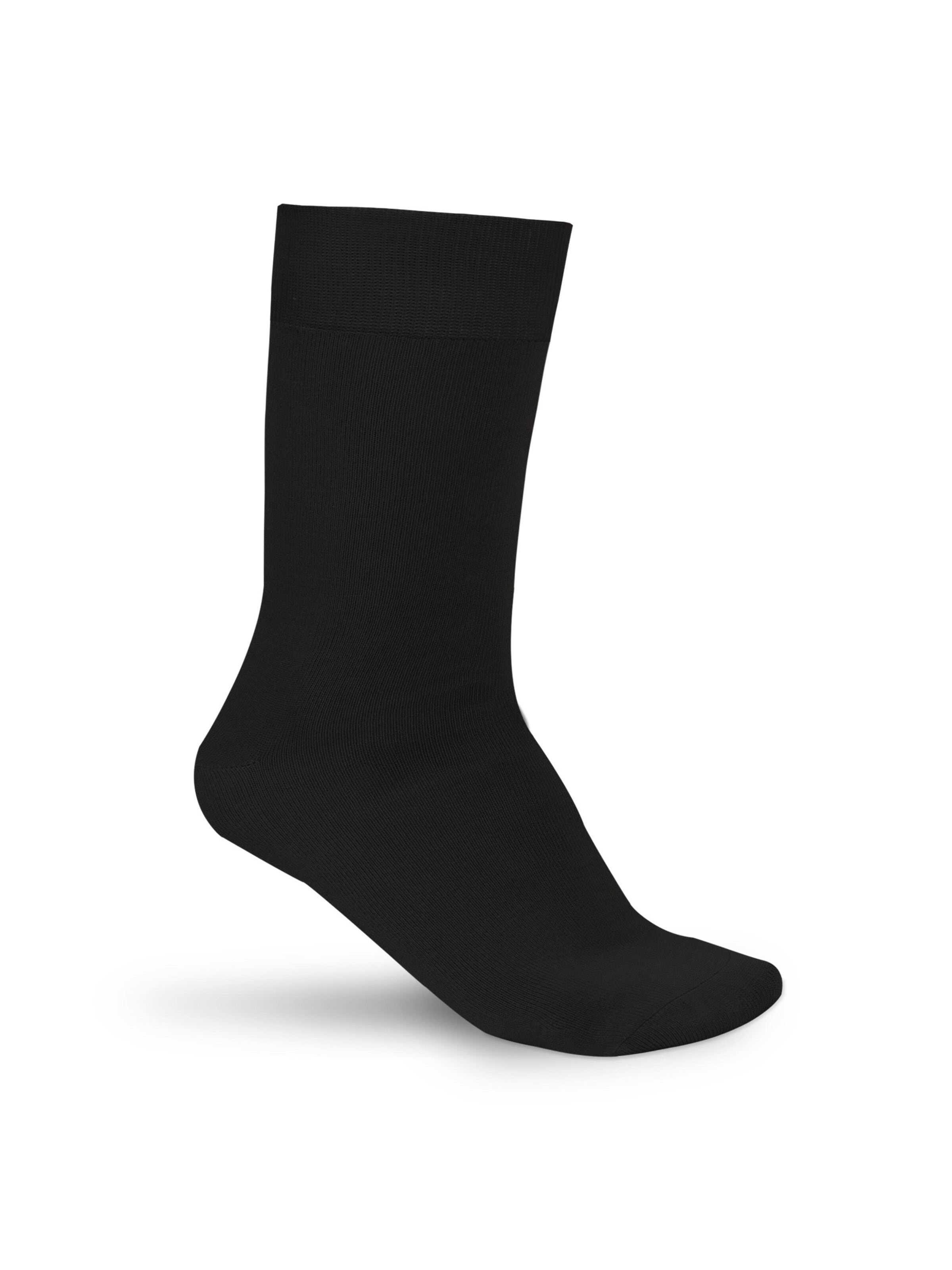 Hipperboo Socks 'The Bamboo Classics Bamboe Sokken' in Black: front