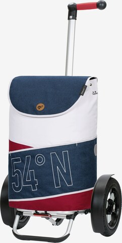 Andersen Shopper Trolley 'Loke' in Blauw: voorkant