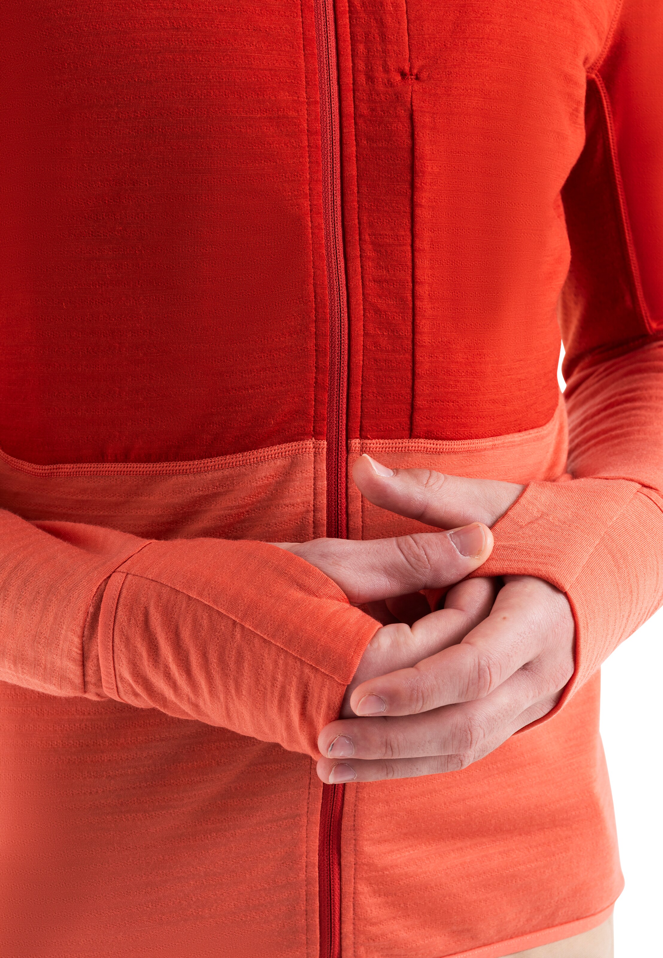 ICEBREAKER Функционално поларено яке 'Realfleece Descender' в червено