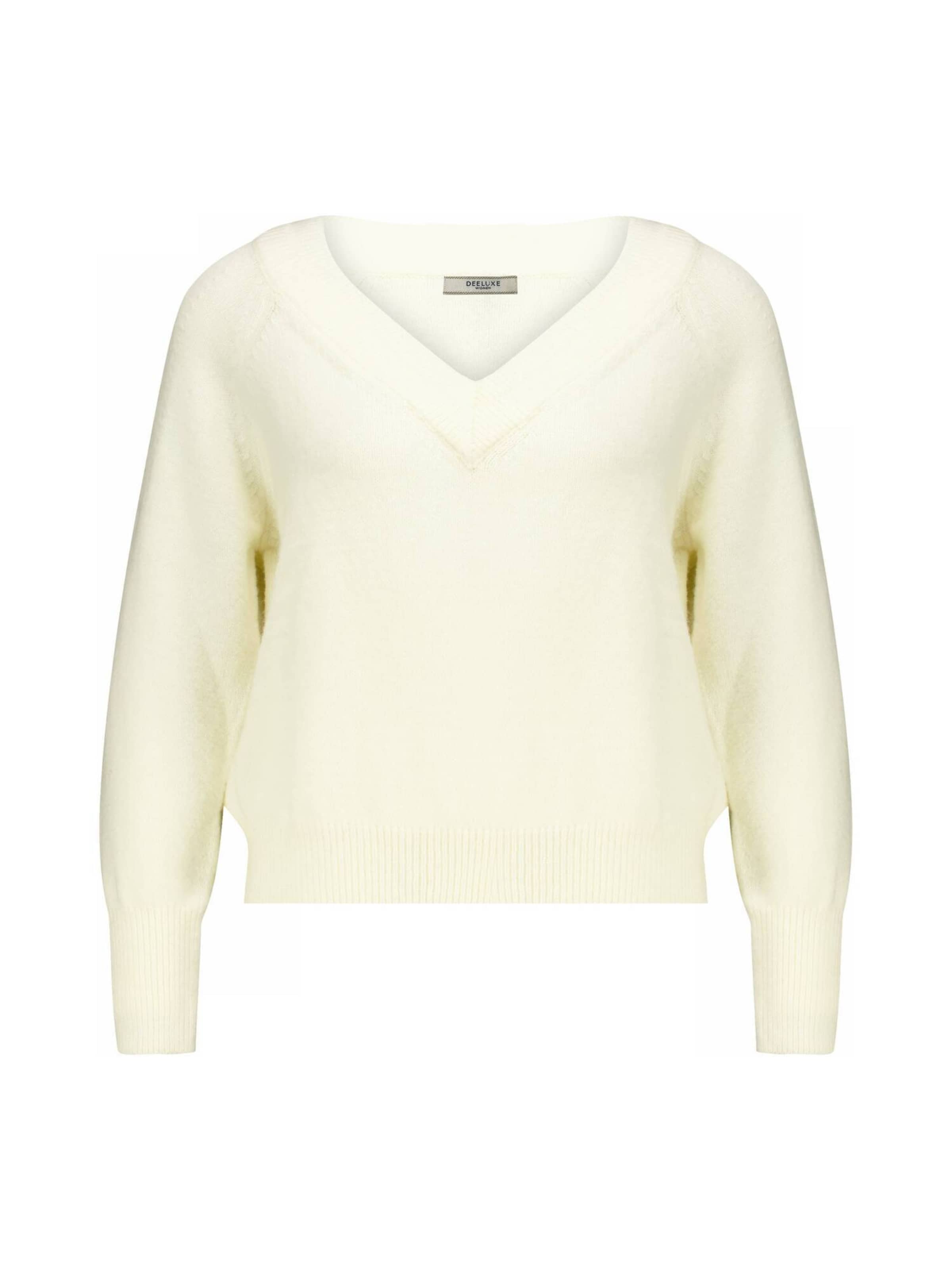 Deeluxe Pullover 'BERILDE' in Weiß: Vorderseite