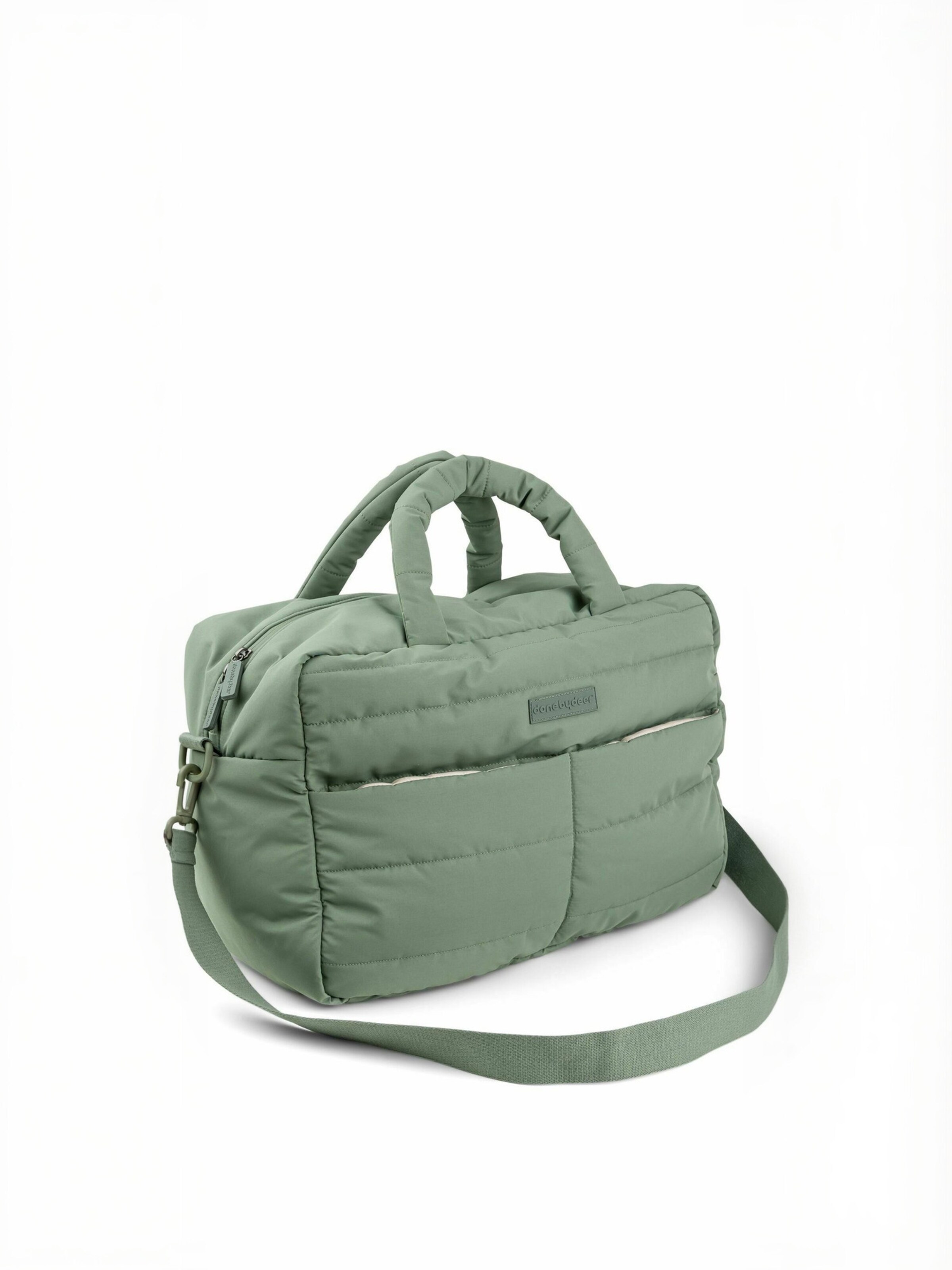 Done by Deer - Mala ' Quilted ' em verde: frente