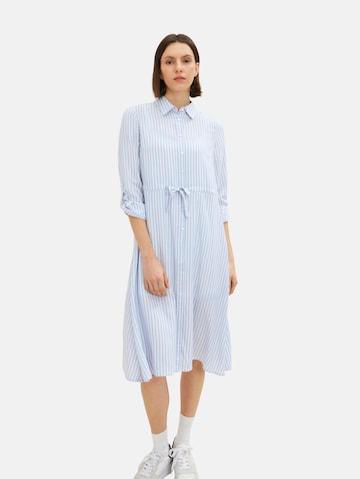 TOM TAILOR Shirt dress in Blue