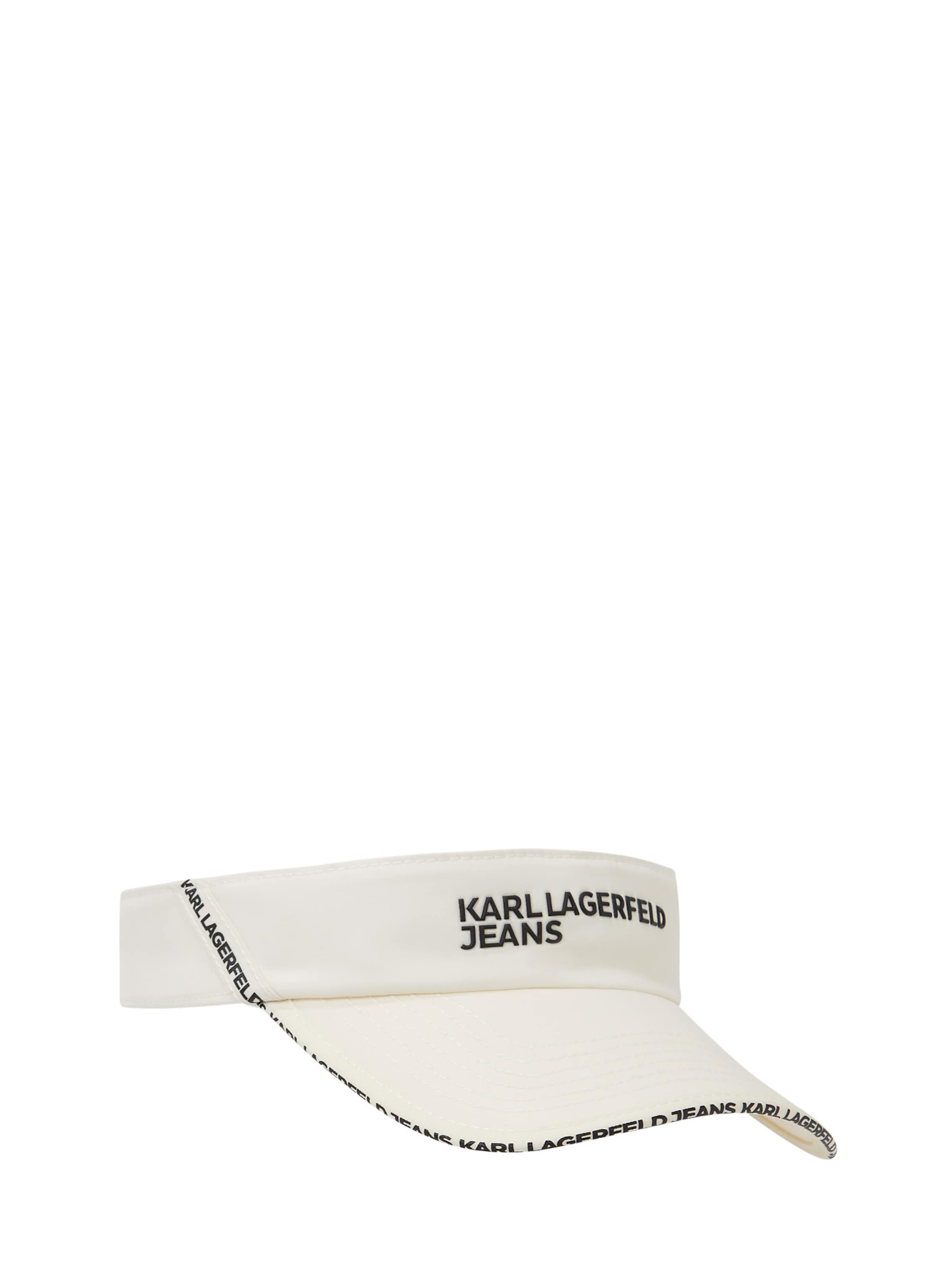 Cappello da baseball di KARL LAGERFELD JEANS in bianco: frontale
