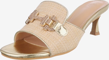 Ital-Design Mules in Beige: front