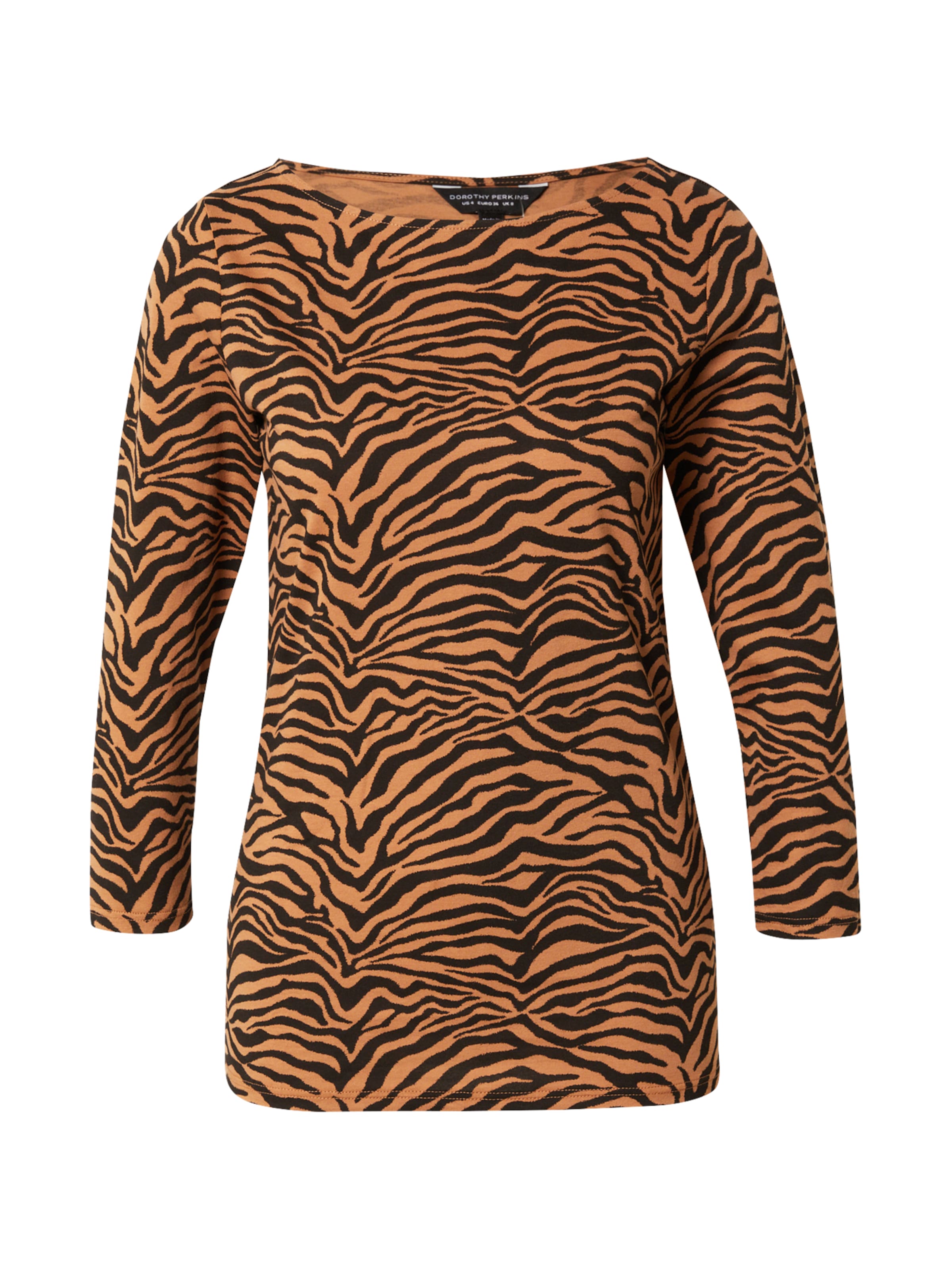 Frauen Shirts & Tops Dorothy Perkins Shirt 'Zebra' in Braun - YH46588