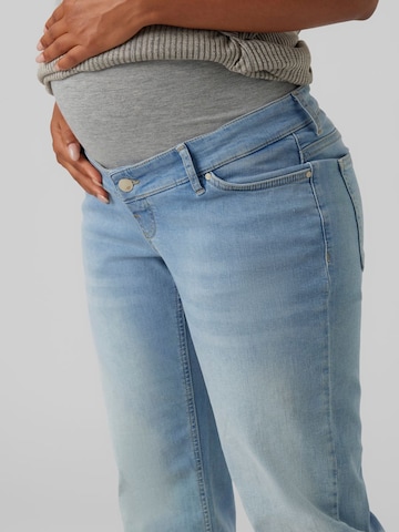 MAMALICIOUS Wide leg Jeans 'Troya' in Blauw