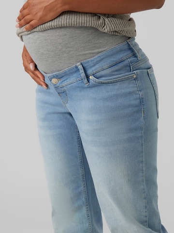 MAMALICIOUS Wide Leg Jeans 'Troya' i blå