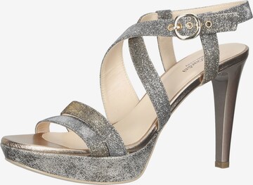 Nero Giardini Strap Sandals in Silver: front