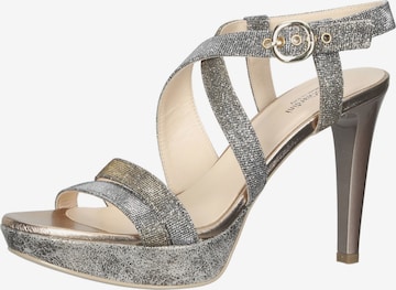 Nero Giardini Strap Sandals in Silver: front