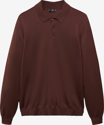 MANGO MAN Pullover 'WILLYS' in Braun: predná strana