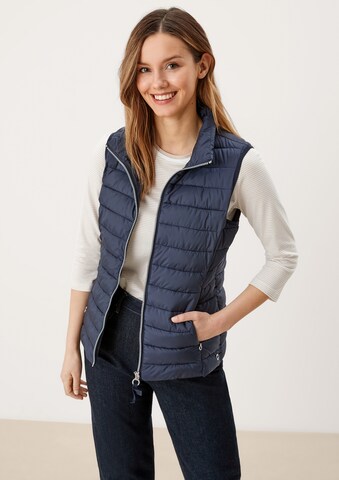 s.Oliver Bodywarmer in Blauw: voorkant