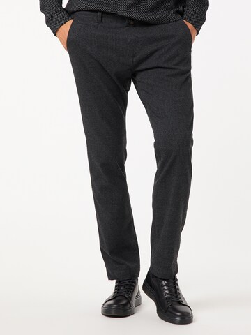 PIERRE CARDIN Regular Chino Pants 'Lyon' in Black: front