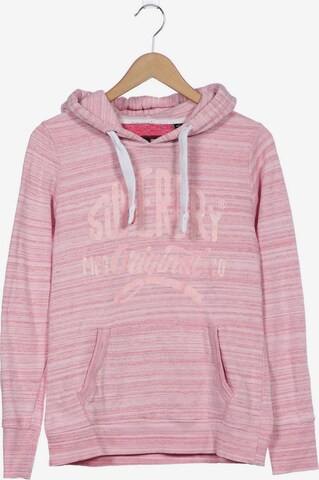 Superdry Sweatshirt & Zip-Up Hoodie in M in Pink: front