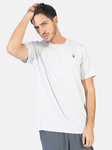 T-Shirt fonctionnel Spyder en blanc