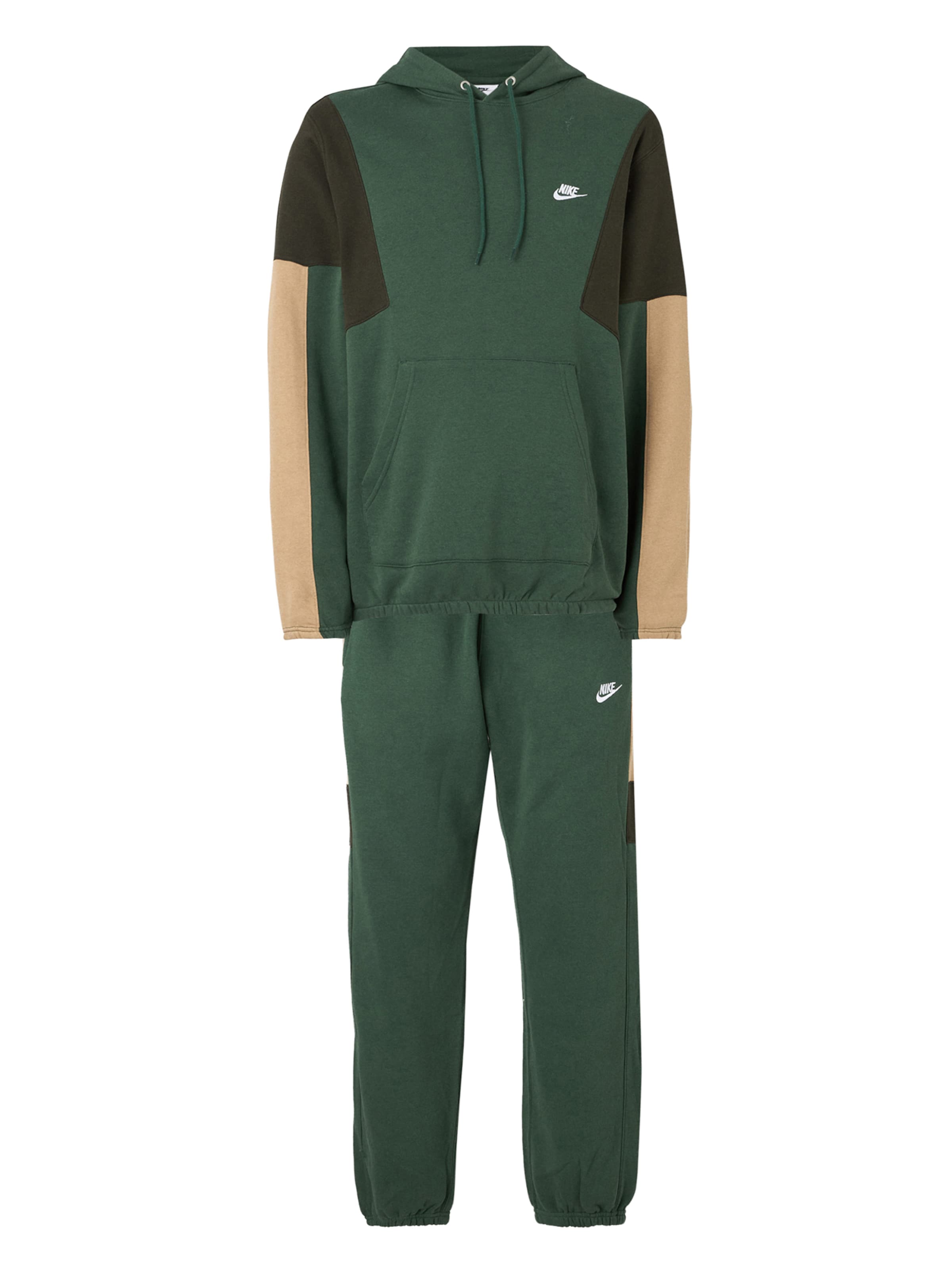 Trening 'CLUB FLEECE' de la Nike Sportswear pe verde: față