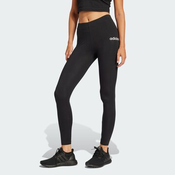 ADIDAS SPORTSWEAR Skinny Sports trousers 'Essentials' in Black: front