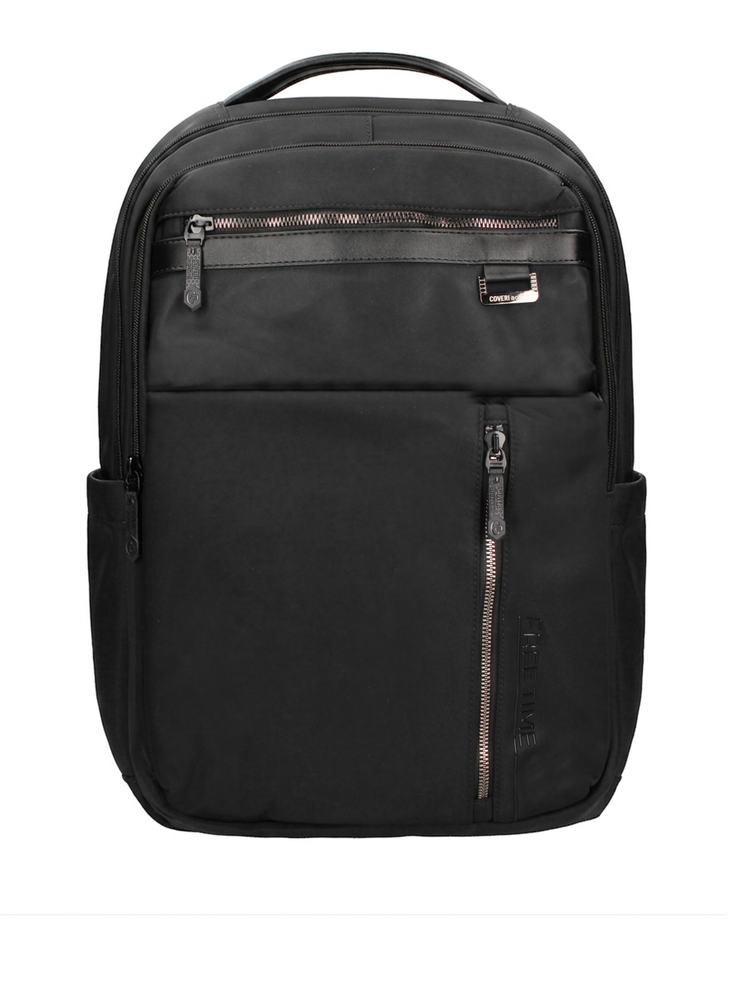 Zaino 'Zaino Coveri Collection poliestere con zip' di Coveri Collection in nero: frontale