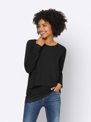 heine - Blusa en negro: frente