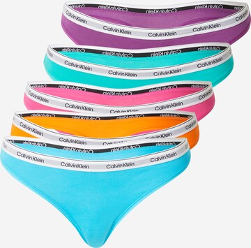 Calvin Klein Underwear String in Blauw: voorkant