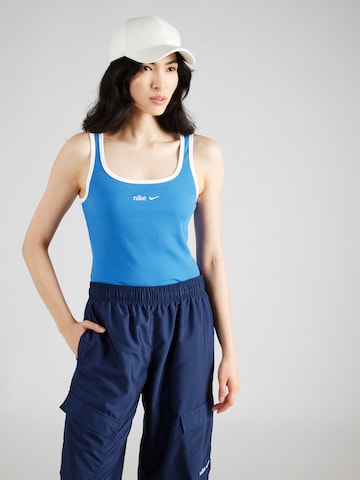 Nike Sportswear Top in Blue: front