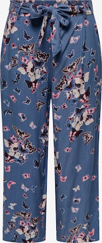 ONLY - Calças com pregas 'ONLELISABETH' em azul: frente